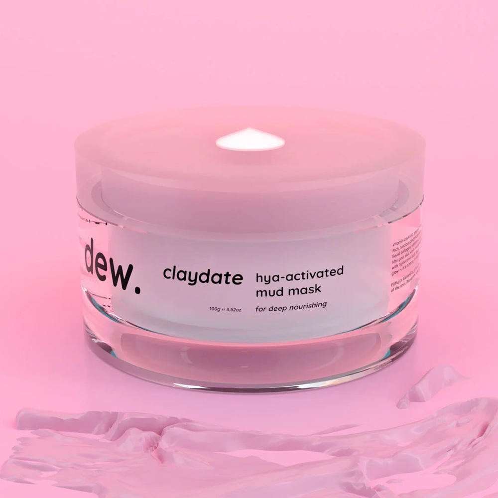 Claydate™ Hya-Activated Pink Clay Mud Mask NEW